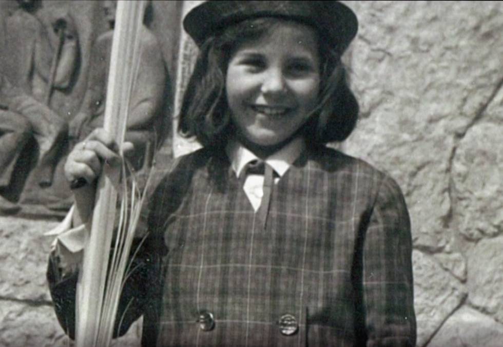 Vicki Bernadet cuando era niña.