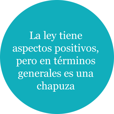 Se hizo con mucha rapidez, sin oír ni integrar las peticiones de las plataformas