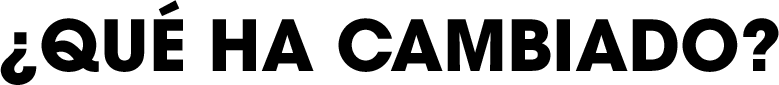 ¿Qué ha cambiado?