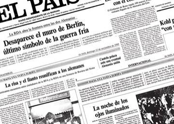 Así contó EL PAÍS la caída del muro en 1989