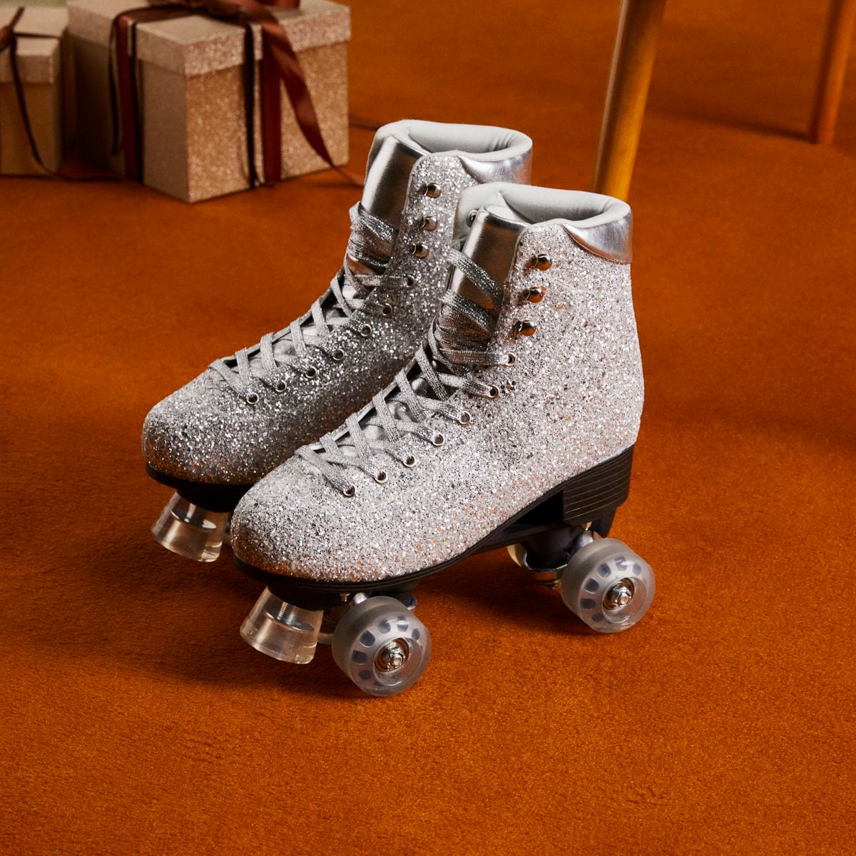 Patines de brillos de Zara